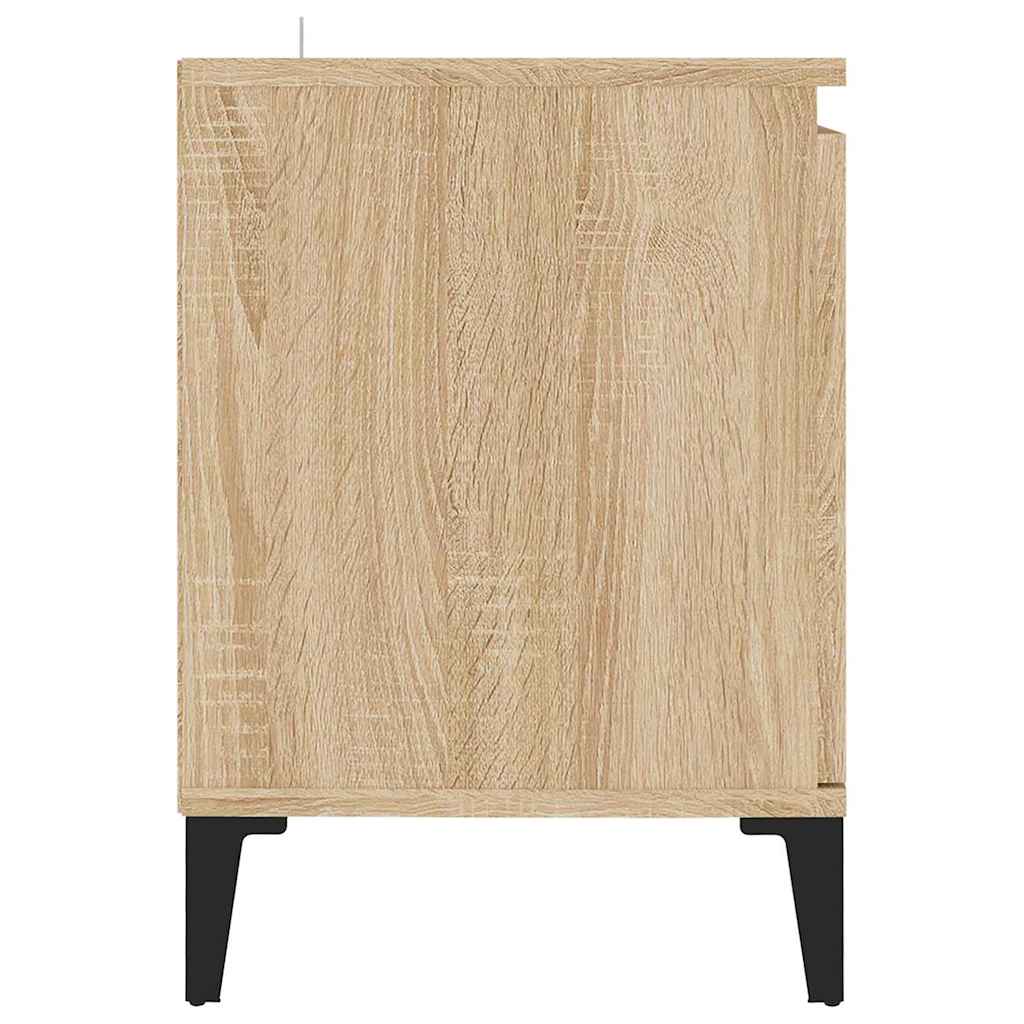 805971 vidaXL TV Cabinet with Metal Legs Sonoma Oak 103,5x35x50 cm