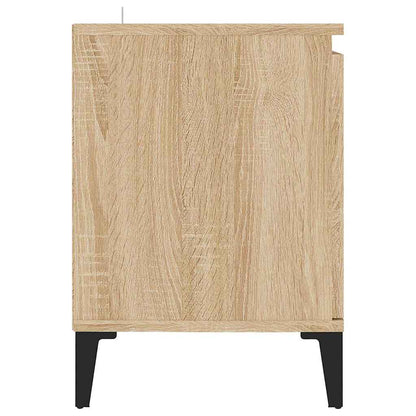 805971 vidaXL TV Cabinet with Metal Legs Sonoma Oak 103,5x35x50 cm