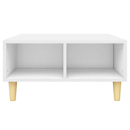805977 vidaXL Coffee Table White 60x60x30 cm Engineered Wood