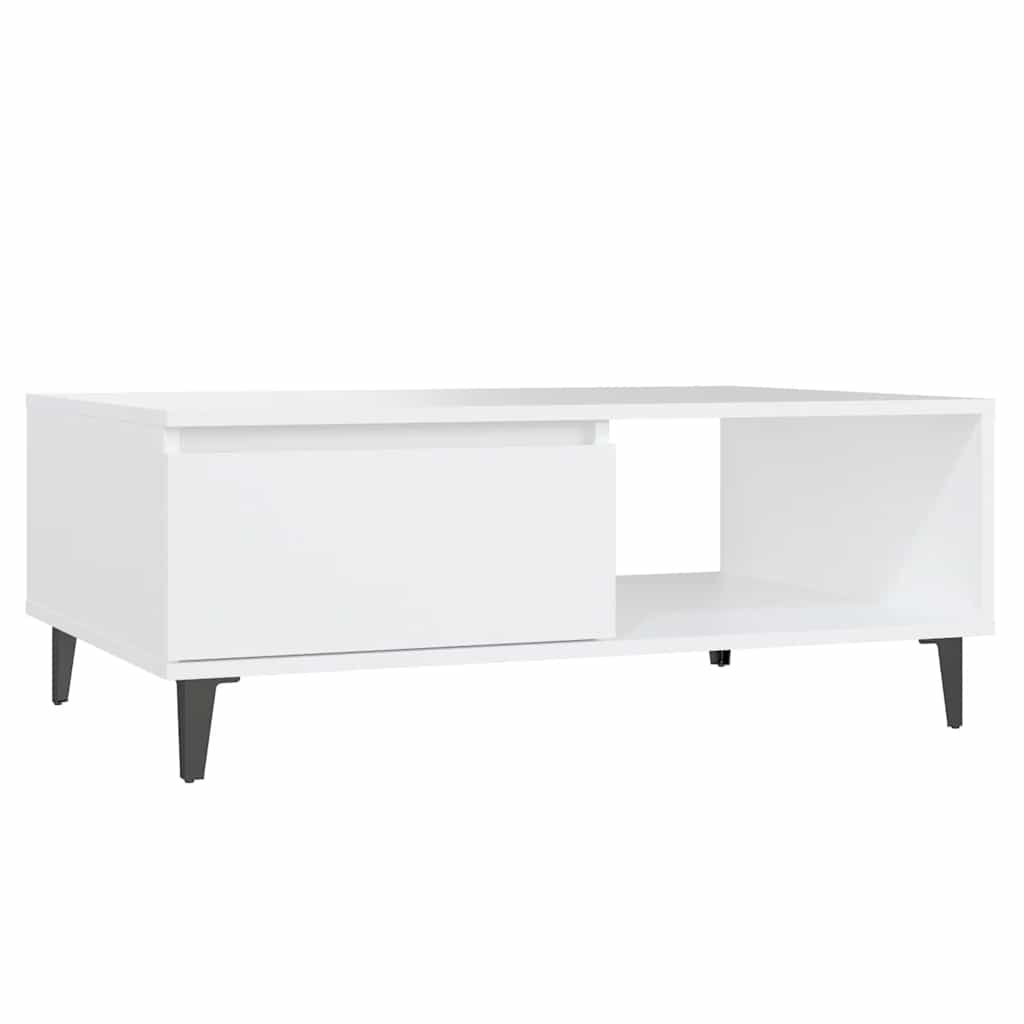 Coffee Table White 90x60x35 cm Engineered Wood