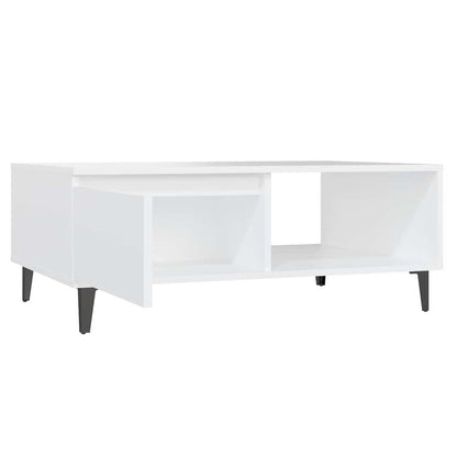 806004 vidaXL Coffee Table White 90x60x35 cm Engineered Wood
