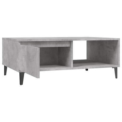 806008 vidaXL Coffee Table Concrete Grey 90x60x35 cm Engineered Wood