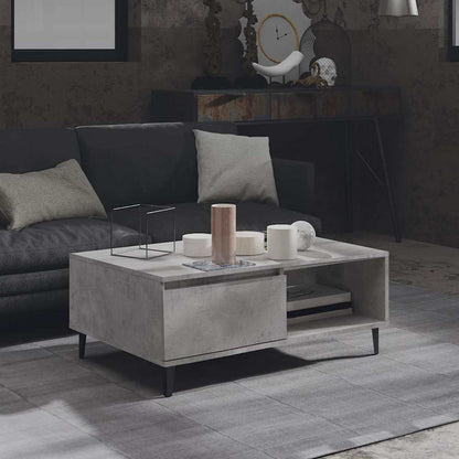 806008 vidaXL Coffee Table Concrete Grey 90x60x35 cm Engineered Wood