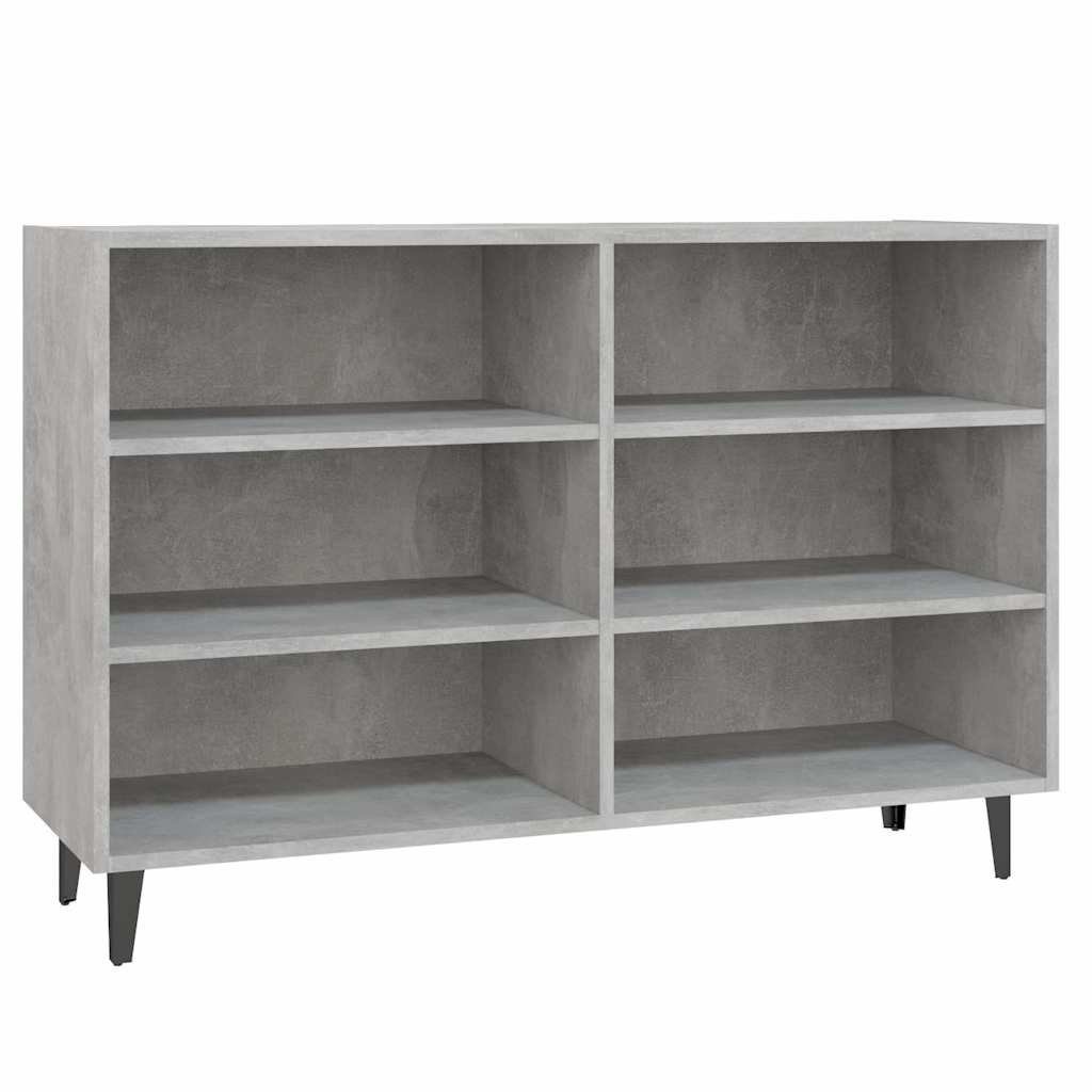 806044 vidaXL Sideboard Concrete Grey 103,5x35x70 cm Engineered Wood