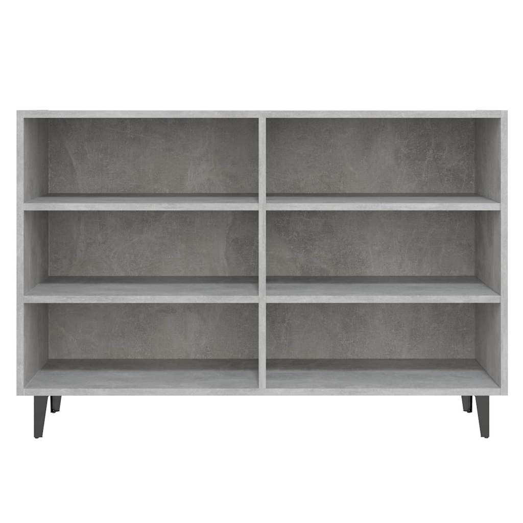 806044 vidaXL Sideboard Concrete Grey 103,5x35x70 cm Engineered Wood