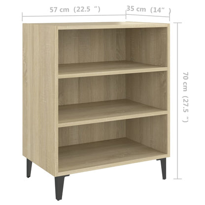Sideboard | Sonoma Oak | Engineered Wood, Metal | 57 x 35 x 70 cm