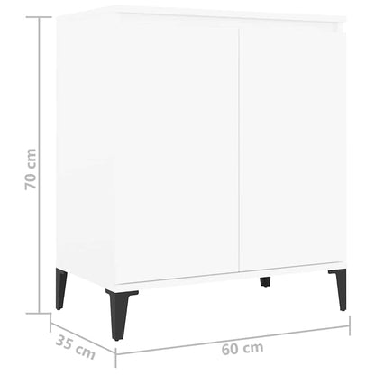 806076 vidaXL Sideboard White 60x35x70 cm Engineered Wood