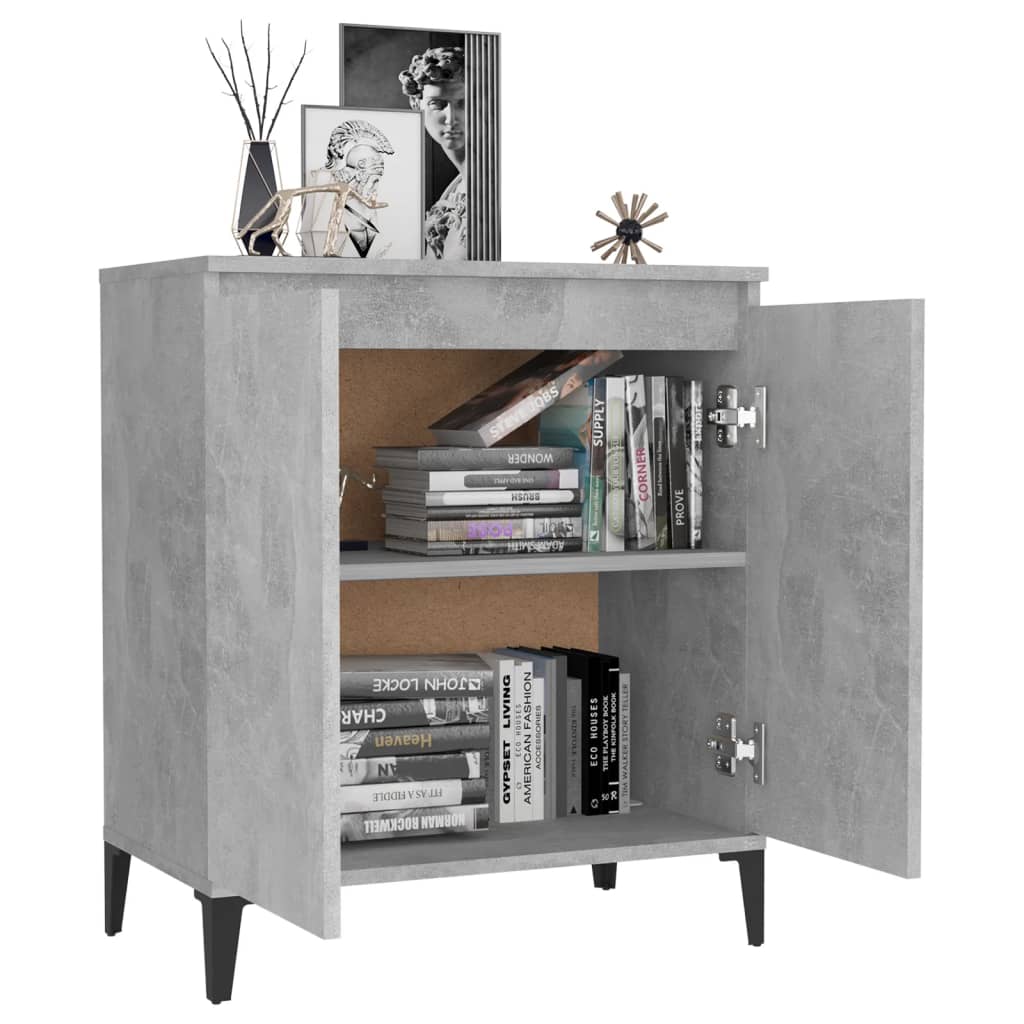 Sideboard Concrete Grey 60x35x70 cm Engineered Wood
