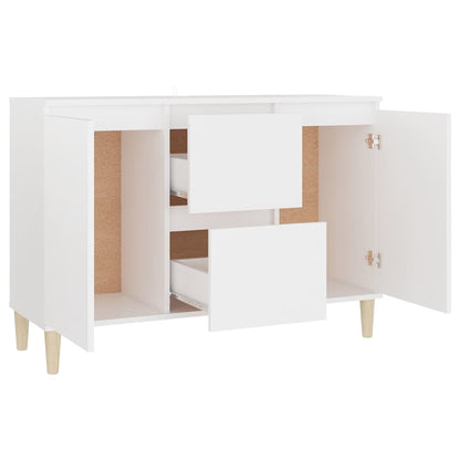 806103 vidaXL Sideboard White 101x35x70 cm Engineered Wood