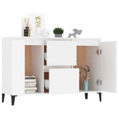 806112 vidaXL Sideboard White 102x35x70 cm Engineered Wood
