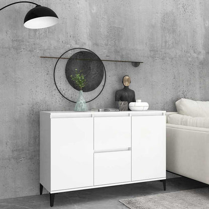 806112 vidaXL Sideboard White 102x35x70 cm Engineered Wood