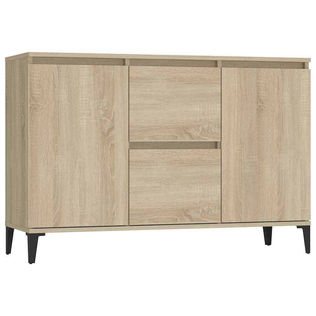 806115 vidaXL Sideboard Sonoma Oak 102x35x70 cm Engineered Wood