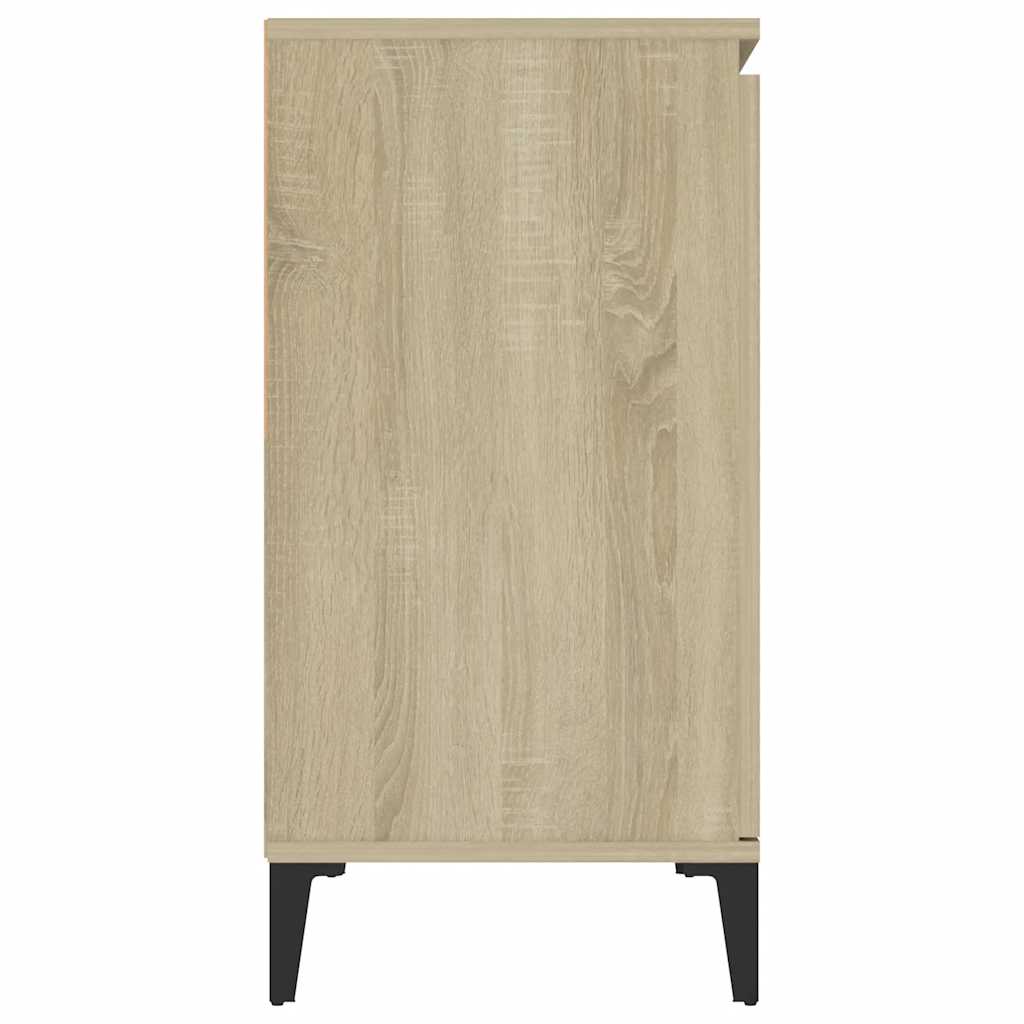 806115 vidaXL Sideboard Sonoma Oak 102x35x70 cm Engineered Wood