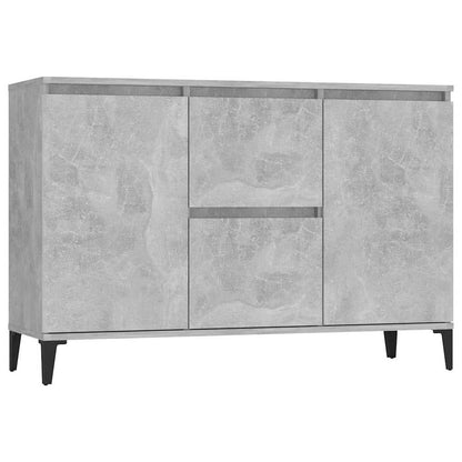 806116 vidaXL Sideboard Concrete Grey 102x35x70 cm Engineered Wood