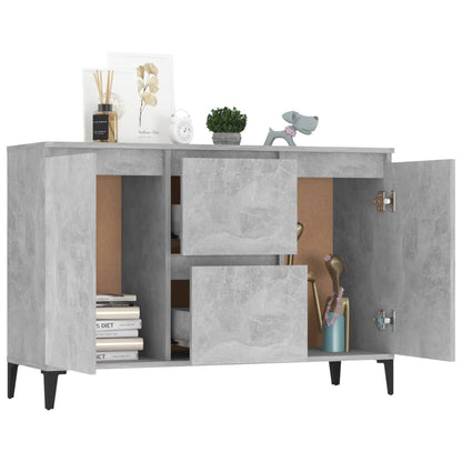 Sideboard Concrete Grey 102x35x70 cm Engineered Wood