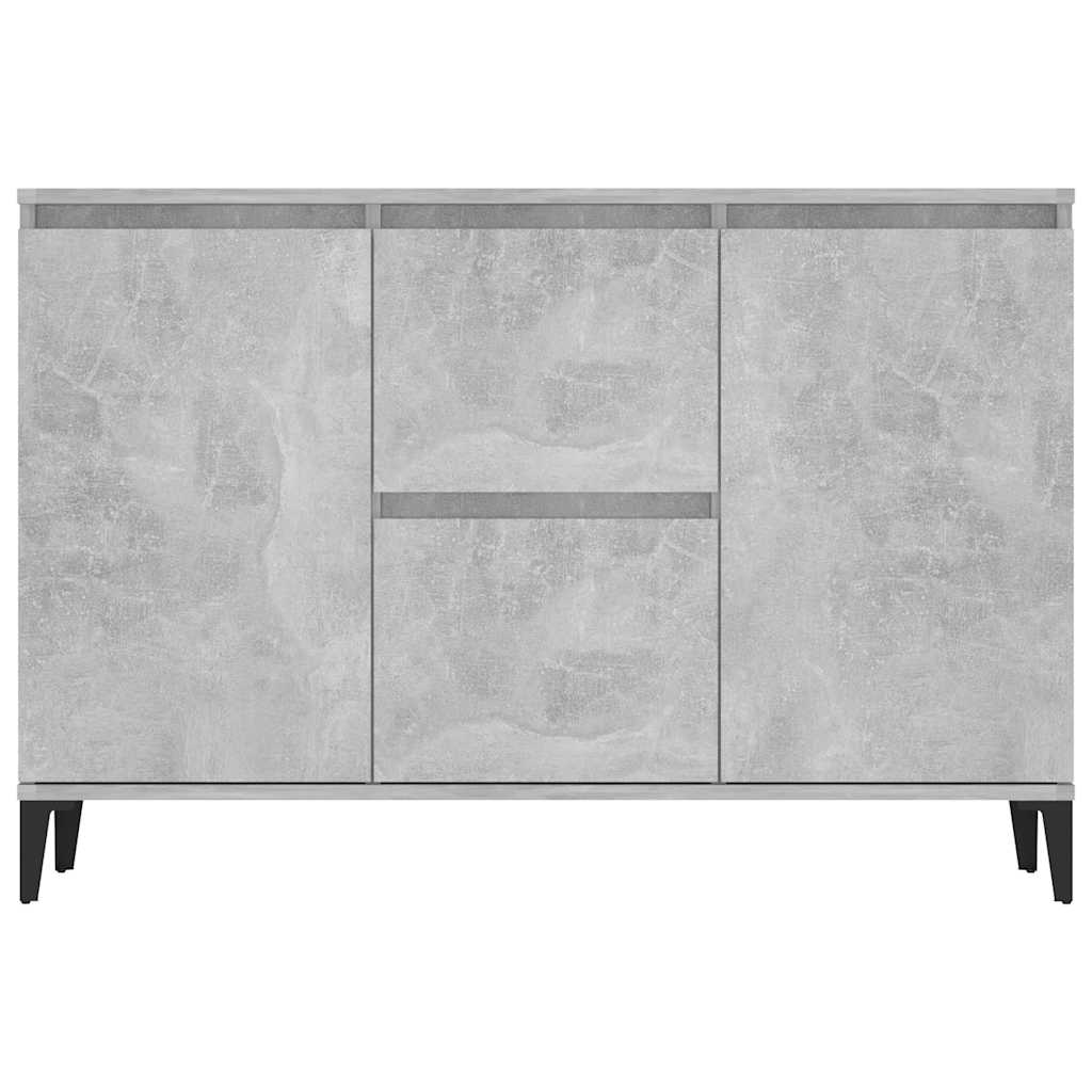 806116 vidaXL Sideboard Concrete Grey 102x35x70 cm Engineered Wood