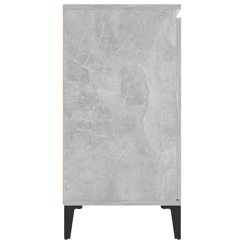 806116 vidaXL Sideboard Concrete Grey 102x35x70 cm Engineered Wood