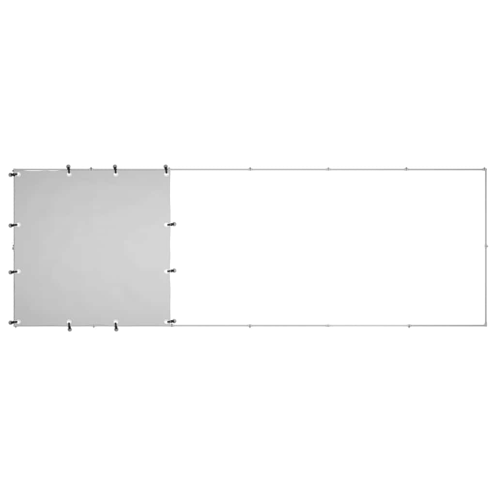 150786 vidaXL Dog Kennel Silver 330x110x110 cm Steel