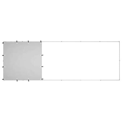 150786 vidaXL Dog Kennel Silver 330x110x110 cm Steel