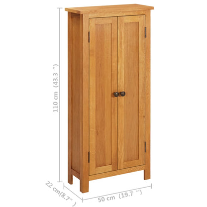 Storage Cabinet | Light Oak | Solid Oak Wood, MDF Veneer | Medium