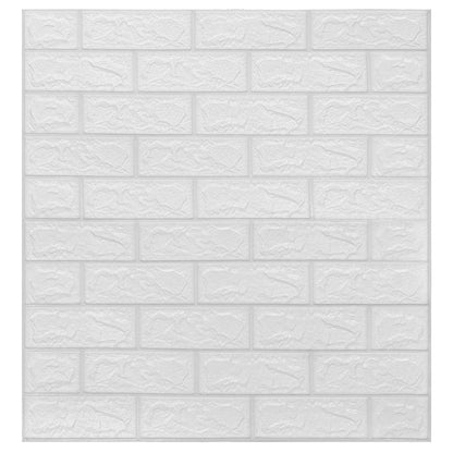 Wallpaper | Set of 10 | White | PE Foam | 70x77 cm | Wallpaper