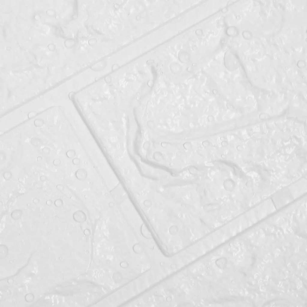 Wallpaper | Set of 10 | White | PE Foam | 70x77 cm | Wallpaper