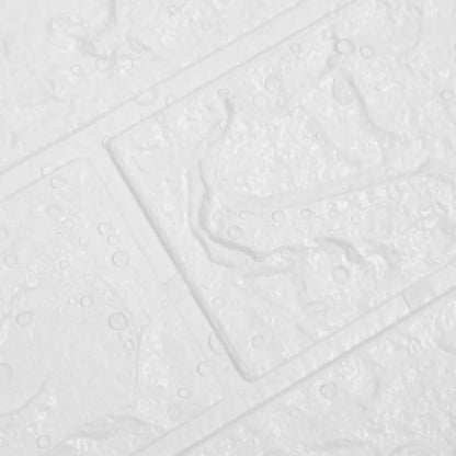 Wallpaper | Set of 10 | White | PE Foam | 70x77 cm | Wallpaper