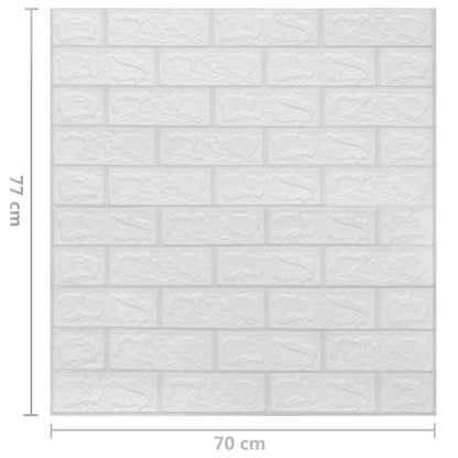 Wallpaper | Set of 10 | White | PE Foam | 70x77 cm | Wallpaper