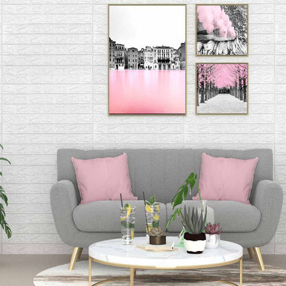 Wallpaper | Set of 10 | White | PE Foam | 70x77 cm | Wallpaper