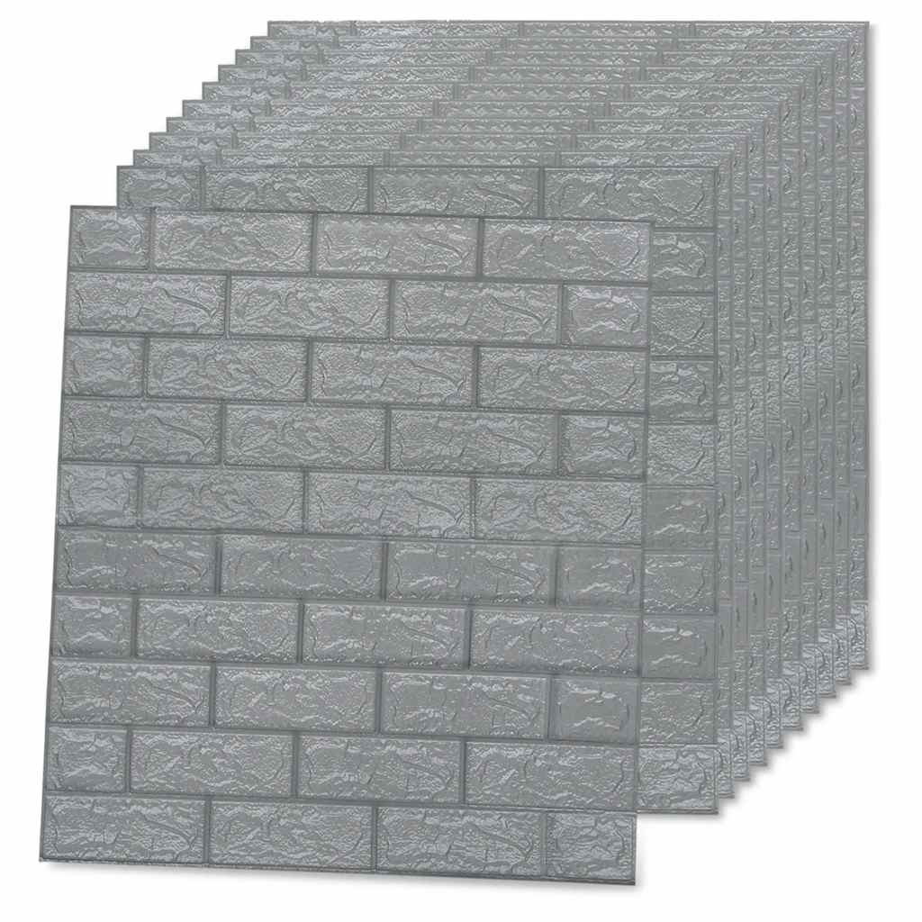 Wallpaper | Set of 40 | Anthracite | PE foam | Large | Wallpaper