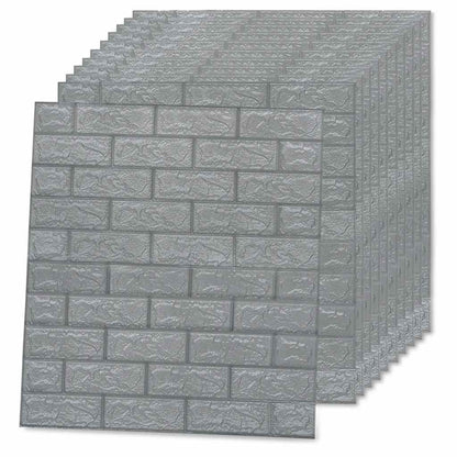 Wallpaper | Set of 40 | Anthracite | PE foam | Large | Wallpaper