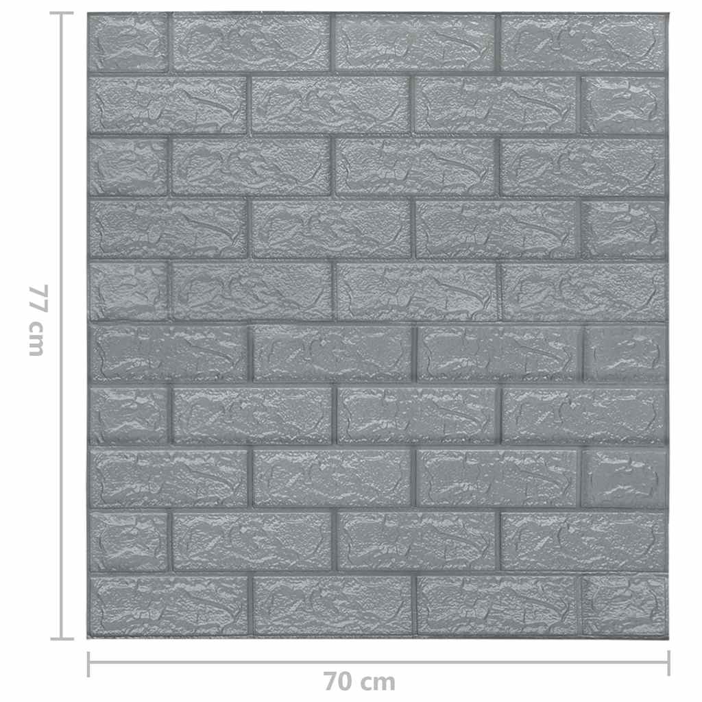 Wallpaper | Set of 40 | Anthracite | PE foam | Large | Wallpaper