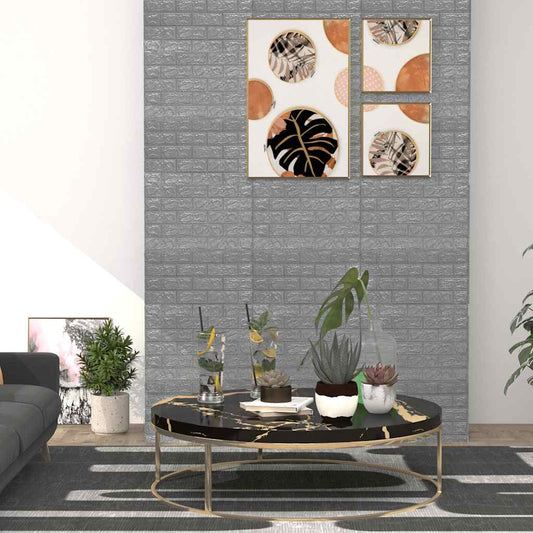Wallpaper | Set of 40 | Anthracite | PE foam | Large | Wallpaper