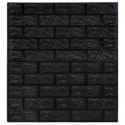 Wallpaper | Set of 40 | Black | PE Foam | 70 x 77 cm | Wallpaper