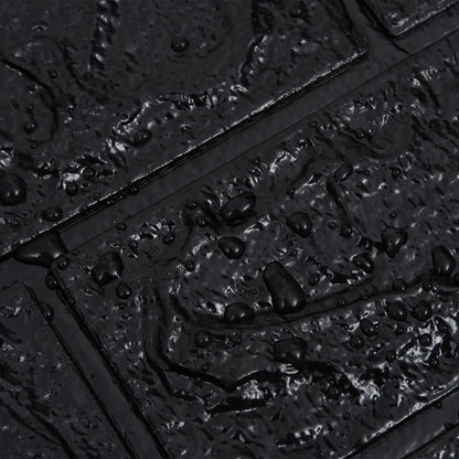 3D Wallpaper Bricks Self-adhesive 40 pcs Black