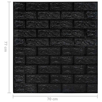 Wallpaper | Set of 40 | Black | PE Foam | 70 x 77 cm | Wallpaper