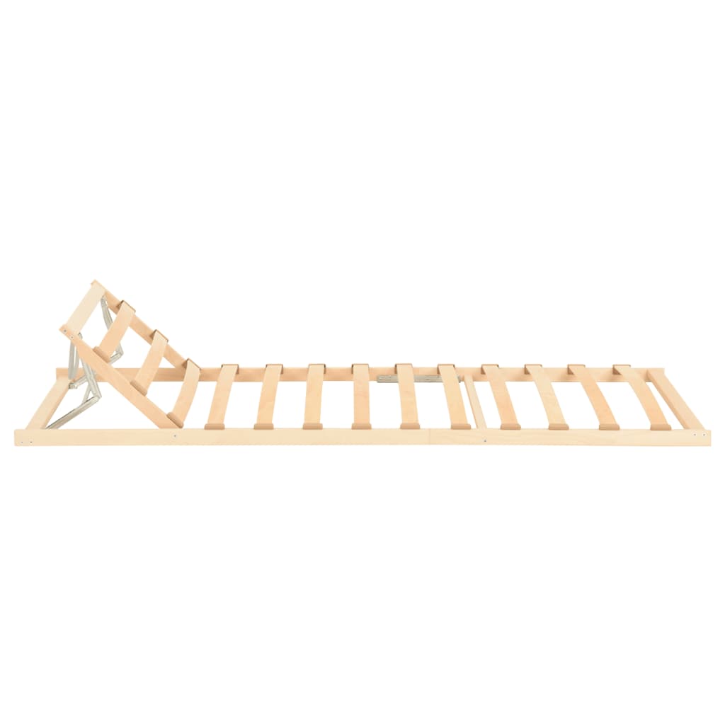 Slatted Bed without Mattress Base Adjustable Head 80x200cm