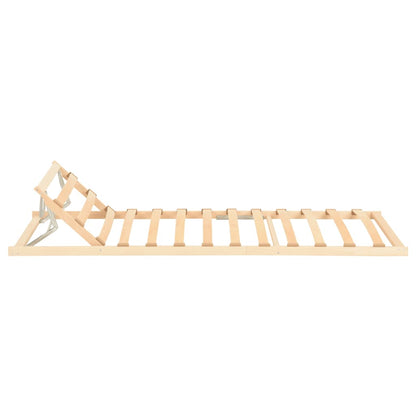 Slatted Bed without Mattress Base Adjustable Head 80x200cm