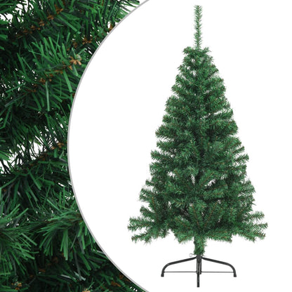 Artificial Half Christmas Tree | Green | PVC | Medium | Foldable