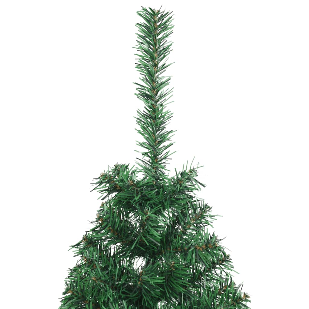 Artificial Half Christmas Tree | Green | PVC | Medium | Foldable