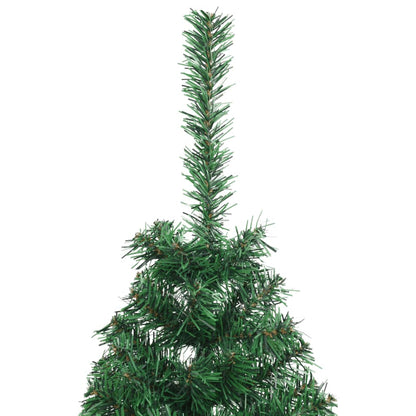 Artificial Half Christmas Tree | Green | PVC | Medium | Foldable