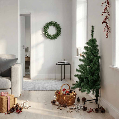 Artificial Half Christmas Tree with Stand Green 120 cm PVC