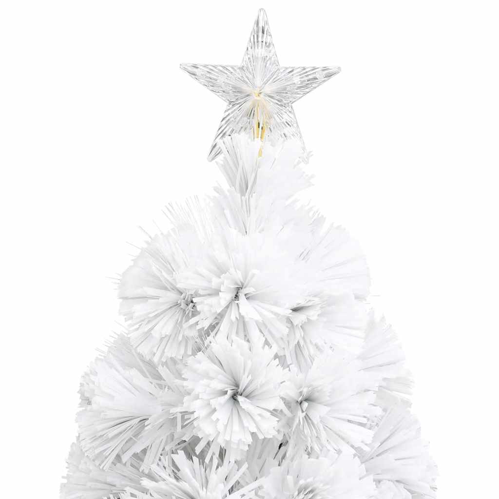 Artificial Pre-lit Christmas Tree White 64 cm Fibre Optic