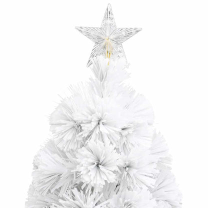 Artificial Pre-lit Christmas Tree White 64 cm Fibre Optic