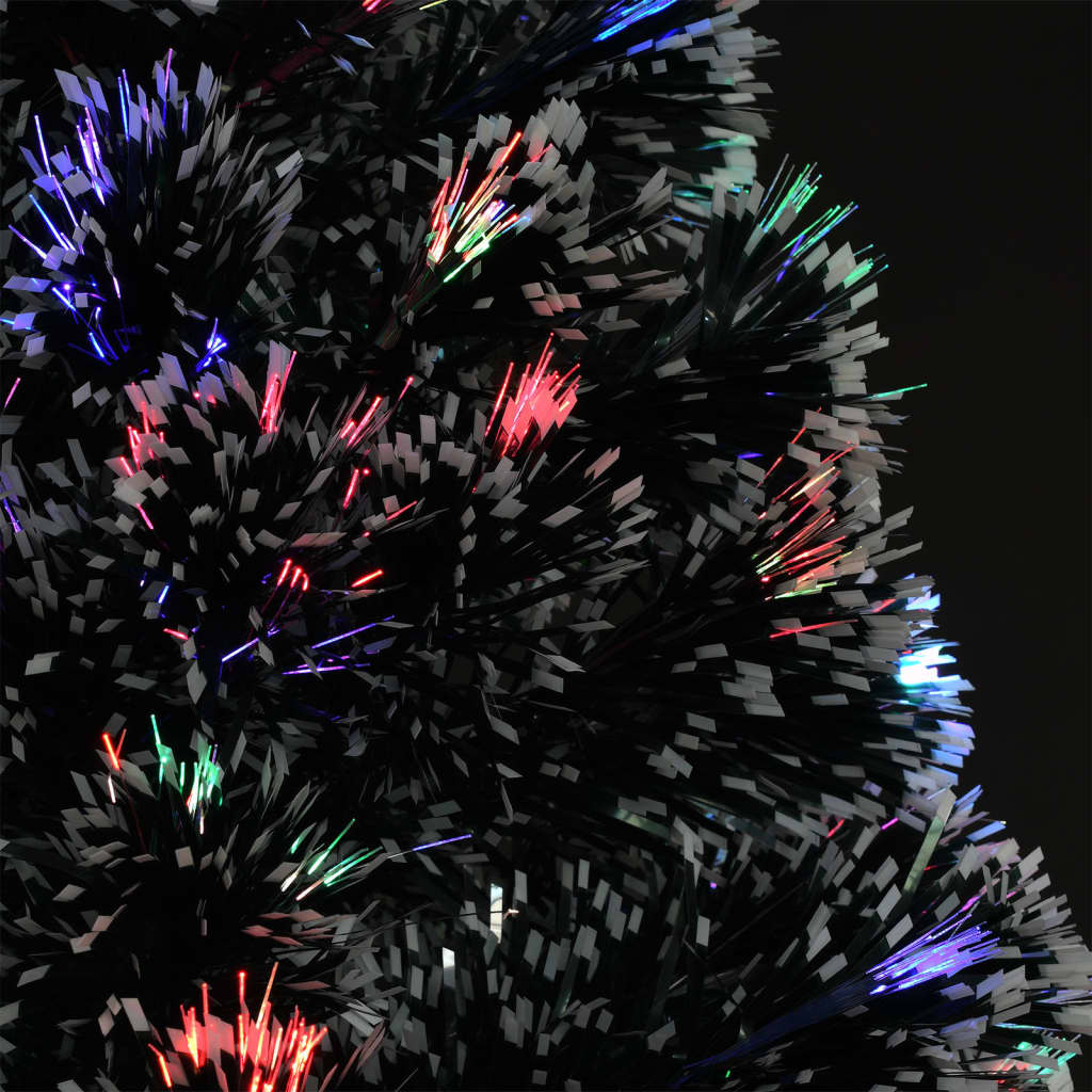 Pre-lit Christmas Tree Green and White 240 cm Fibre Optic