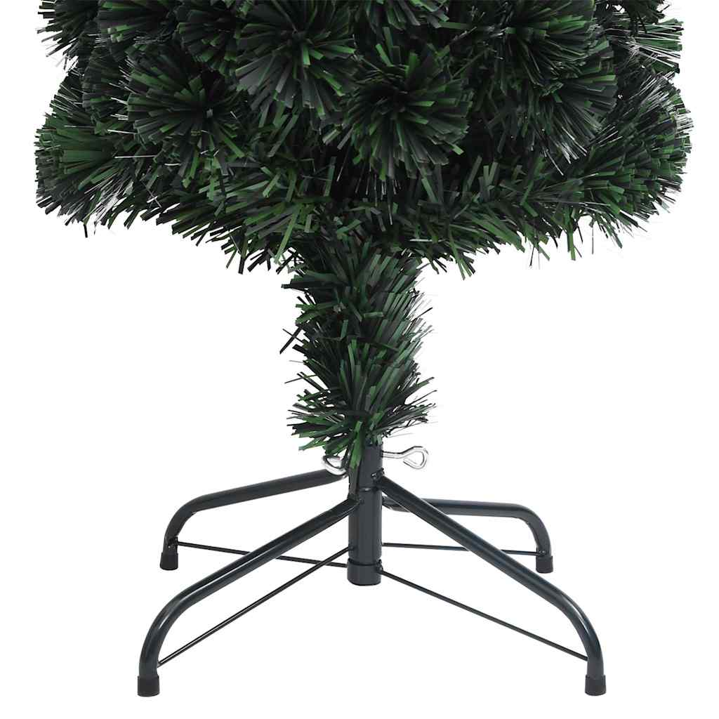 Artificial Slim Christmas Tree with Stand 210 cm Fibre Optic