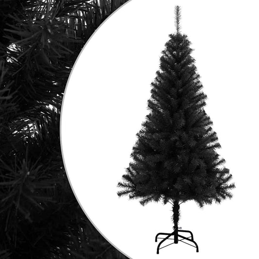 Artificial Christmas Tree | Black | PVC, Steel | 120 cm Height