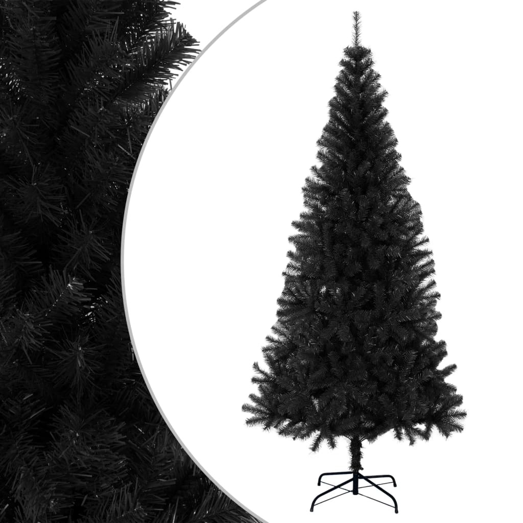 Artificial Christmas Tree | Black | PVC, steel | Large | Durable