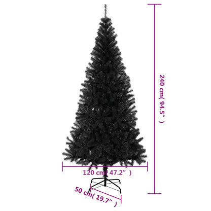 Artificial Christmas Tree | Black | PVC, steel | Large | Durable