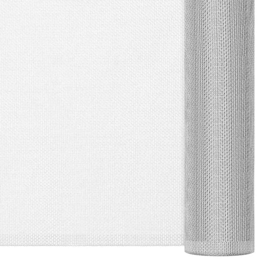 150854 vidaXL Mesh Screen Aluminium 112x2000 cm Silver